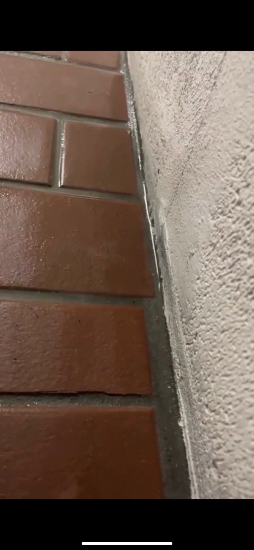 Frische Dichtfuge Boden